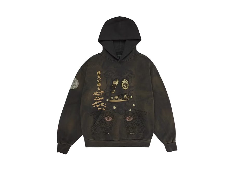 Travis Scott Cactus Jack x Takashi Murakami Hollow Hoodie Brown
