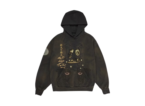 Travis Scott Cactus Jack x Takashi Murakami Hollow Hoodie Brown