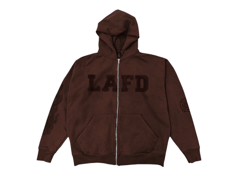 Travis Scott LAFD Zip Hoodie Brown (Pre-Owned)