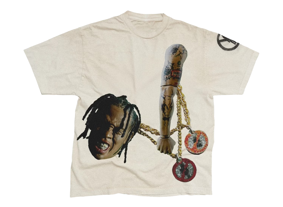 Travis Scott Rodeo 10 Years Chain Tee White