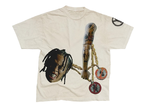 Travis Scott Rodeo 10 Years Chain Tee White