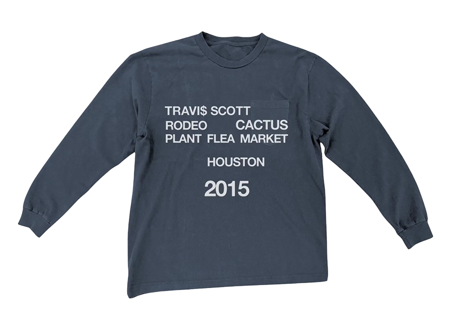 Travis Scott Rodeo CPFM 2015 L/S Tee Navy (Pre-Owned)