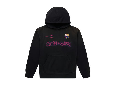 Travis Scott x Nike x FC Barcelona Spray Logo Hoodie Black (Pre-Owned)