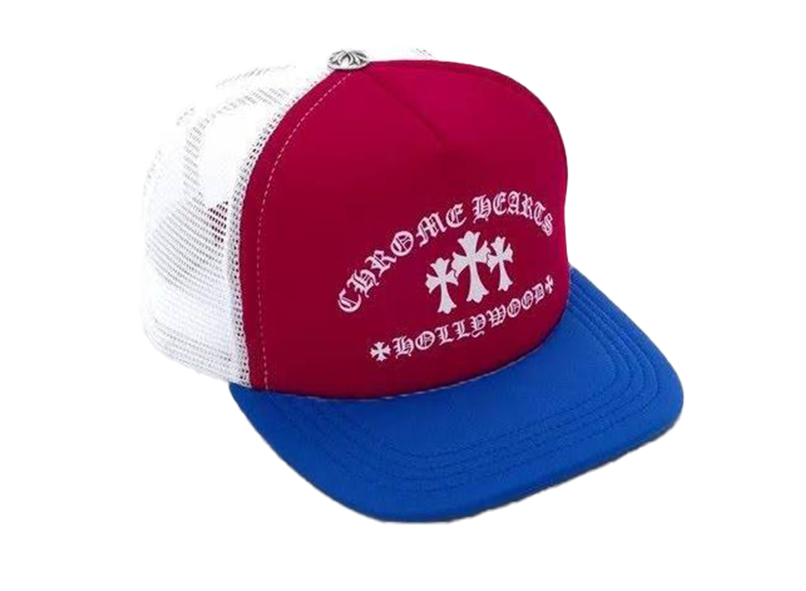 Chrome Hearts Red/White/Blue Trucker Hat