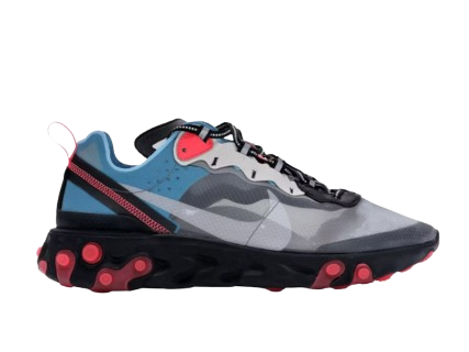 Nike React Element 87 Blue Chill Solar Red