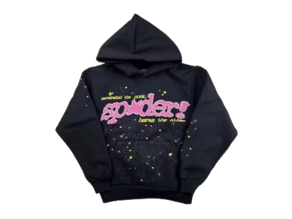 Sp5der P*NK V2 Hoodie Black