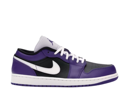 Jordan 1 Low Court Purple Black