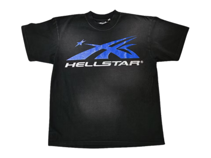 Hellstar Gel Sport Logo (Black/Blue) Tee (Pre-Owned)
