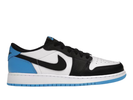 Jordan 1 Retro Low OG Black Dark Powder Blue (GS)