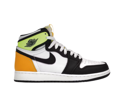 Jordan 1 Retro High White Black Volt University Gold (GS)