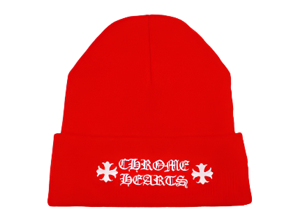 Chrome Hearts Logo Beanie Red