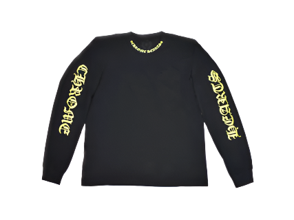 Chrome Hearts Neck Logo L/S T-Shirt Black/Yellow (Pre-Owned)
