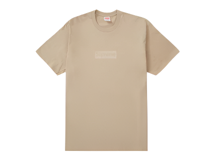 Supreme Tonal Box Logo Tee Khaki