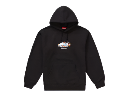 Supreme Cop Car Hooded Sweatshirt Black