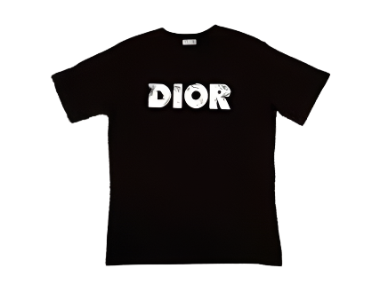 Dior Daniel Arsham Black & Blue Logo T-Shirt