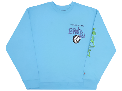 Chrome Hearts x Matty Boy Brain New Sweatshirt Blue (Pre-Owned)