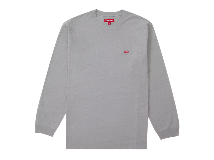 Supreme Small Box L/S Tee (SS24) Heather Grey