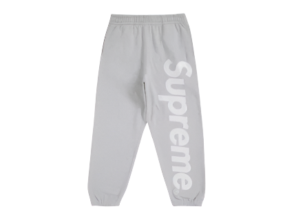 Supreme Satin Applique Sweatpant (FW24) Heather Grey