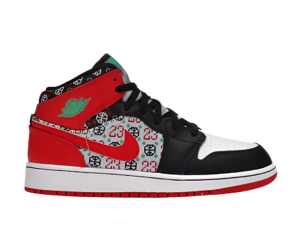 Jordan 1 Mid SE Ugly Christmas Sweater (GS)