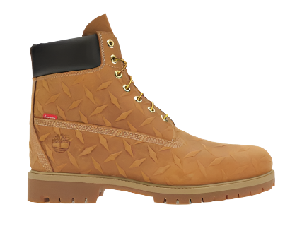 Timberland 6" Premium Waterproof Boot Supreme Diamond Plate Wheat (Pre-Owned)