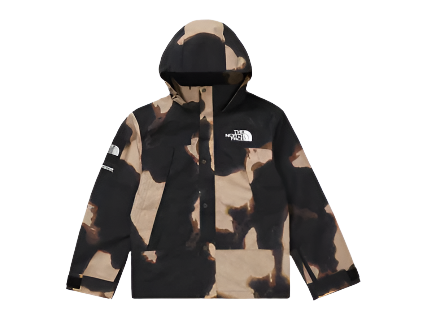 Supreme The North Face Bleached Denim Print Mountain Jacket Black (Pre-Owned)