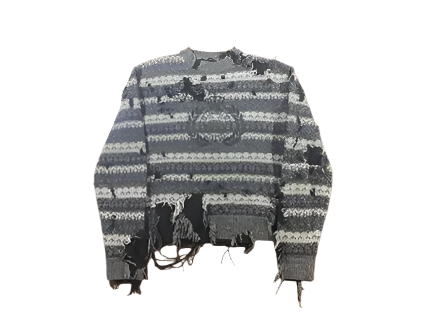 Balenciaga Distressed Knit Crewneck (Pre-Owned)