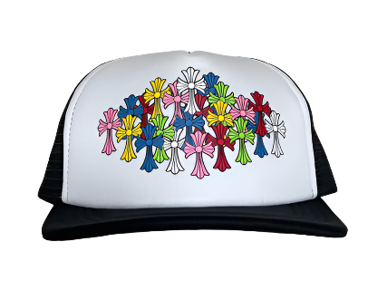 Chrome Hearts Multi Color Crosses Trucker Hat (Pre-Owned)