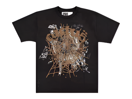 Sp5der x Travis Scott Cactus Jack Airbrush T-Shirt Black