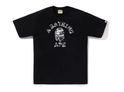 BAPE Heather Gray Camo College Tee (Pre-Owned)