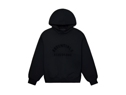 Fear of God Essentials Arch Logo Hoodie Jet Black