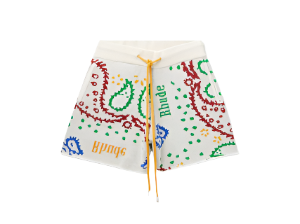 Rhude Cashmere Wool Jacquard Drawstring Shorts