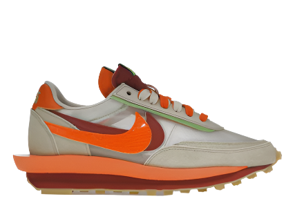 Nike LD Waffle sacai CLOT Kiss of Death Net Orange Blaze (Pre-Owned)