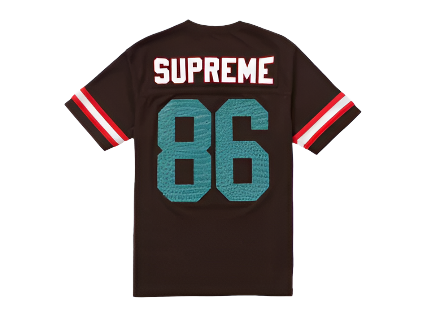 Supreme Faux Croc Football Jersey Brown