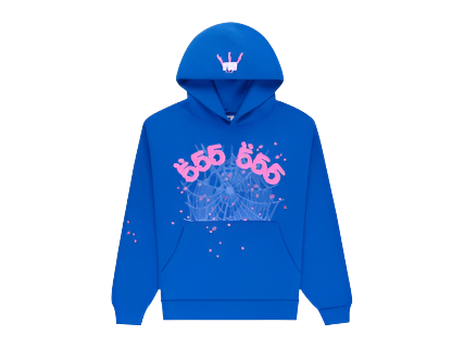 Sp5der Angel Number Hoodie Blue (Pre-Owned)