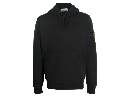 Stone Island Compass-Patch Drawstring Hoodie (Pre-Owned)