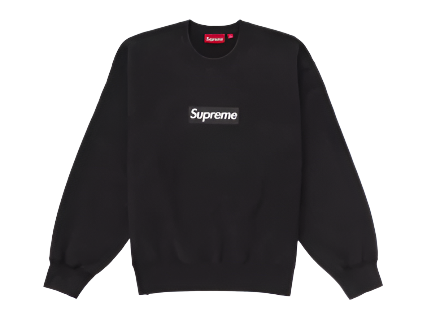 Supreme Washed Box Logo Crewneck Black (Pre-Owned)