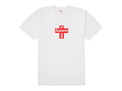 Supreme Cross Box Logo Tee White (Pre-Owned)