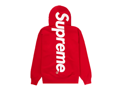 Supreme Satin Appliqué Hooded Sweatshirt Red (Pre-Owned)