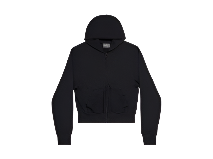 Balenciaga Stretch Zipper Hoodie Black (Pre-Owned)