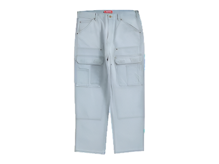 Supreme Double Knee Denim Utility Pant Washed Blue