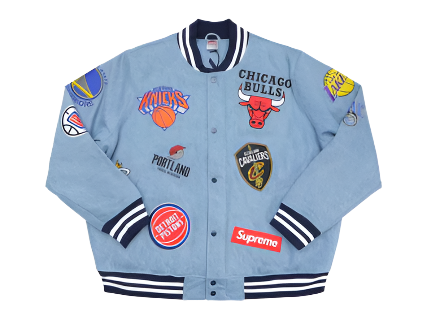 Supreme Nike/NBA Teams Warm-Up Jacket Denim (Pre-Owned)