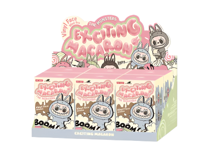 Pop Mart Labubu The Monsters Tasty Macarons Vinyl Face Sealed Case (6 Blind Boxes)