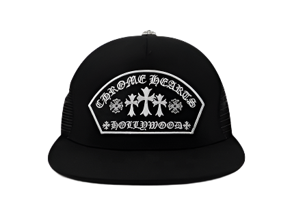 Chrome Hearts Arc Cross Patch Trucker Cap