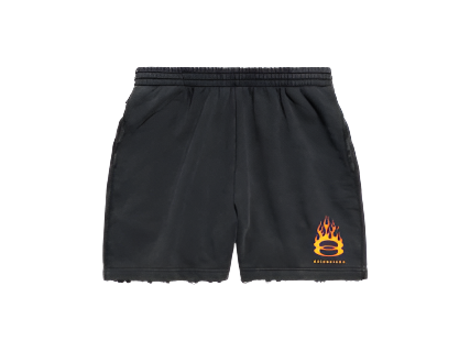 Balenciaga Jersey Distressed Shorts (Pre-Owned)