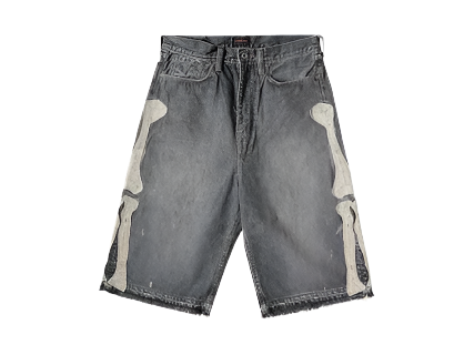 Kapital Bone Denim Shorts (Pre-Owned)