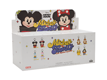 Pop Mart Disney Mickey Family Together Series Plush Keychain Sealed Case (8 Blind Box)
