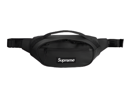 Supreme Leather Waist Bag Black