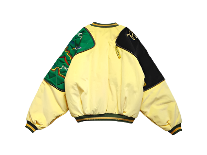 Kapital Camo Beautiful Jamaica Satin Sham Bomber Jacket (Pre-Owned)