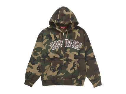 Supreme b.b. Simon Zip Up Hooded Sweatshirt Woodland Camo (Pre-Owned)