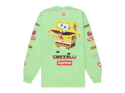 Supreme SpongeBob/Castelli Racing L/S Tee Green (Pre-Owned)